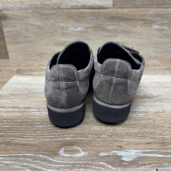 Stuart Weitzman Brown Suede Top Zip Casual Shoes Women's Size 6 - Picture 3 of 6